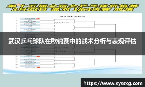 武汉乒乓球队在欧锦赛中的战术分析与表现评估